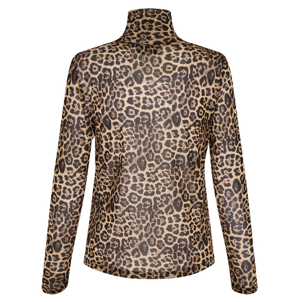 Lollys Laundry OrieLL High Neck Blouse - Leopard