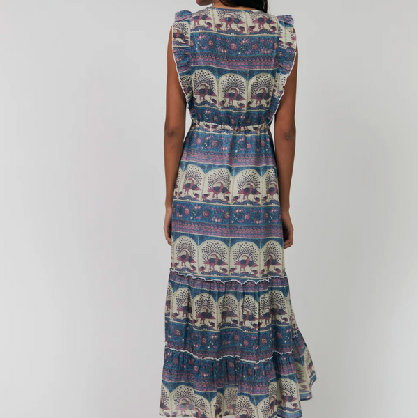 Lollys Laundry SamoLL Midi Dress Blue