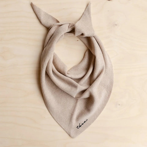 TBCo Merino Wool Triangle Scarf - Sourdough