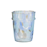 Madam Stoltz  - Coloured Drinking Glass - Blue, Taupe, Aqua