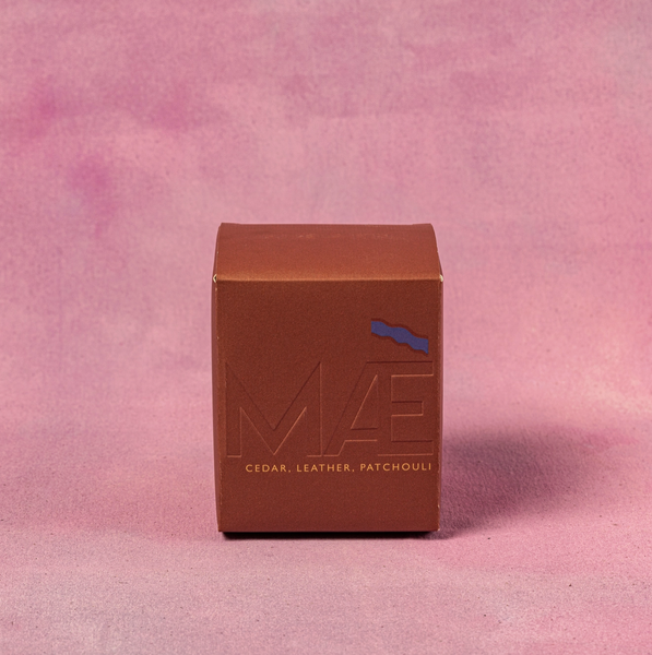 Maegan Good Candle - Red / Wave - Cedar Patchouli Boxed