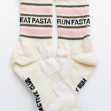 MardyBum_EatPastaRunFasta_SloganSportsSocks-Cream