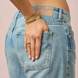 Bijoux De Mimi Martha Waterproof Bangle - Crystal & Gold