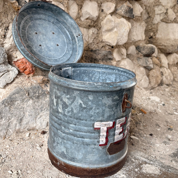 Vintage Metal Tea Canister