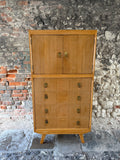 Mid Century C.W.S. Ltd Cabinet Makers Tallboy Portrait