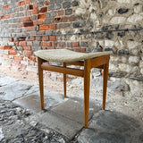 Mid Century Danish Footstool Side Close