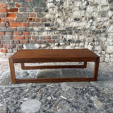 Mid Century Double Sided Coffee Table Teak Side Top