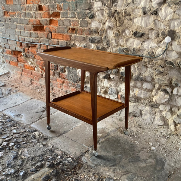 Mid Century Drinks Trolley Side
