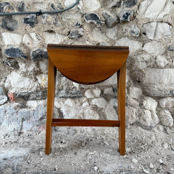 Mid Century Drop-Leaf Side Table Flat