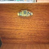 Mid Century Elliotts of Newbury Teak Sideboard Label