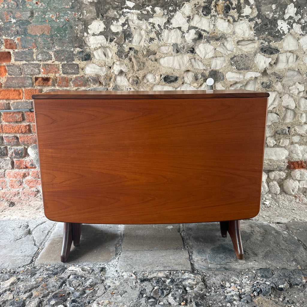 Mid Century G Plan Teak Drop Leaf Table Folded