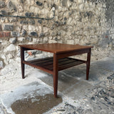 Mid Century Myer Teak Coffee Table Corner