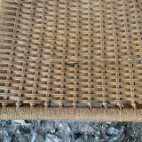 Mid Century Rattan Stool Close