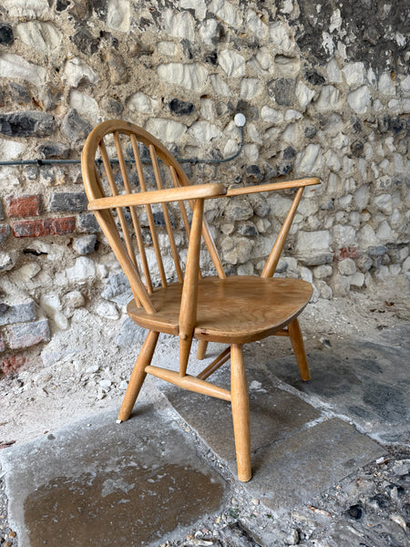 Mid Century Short Ercol Carver Chair Side