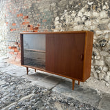 Mid Century Slim Bookcase by Herbert E Gibbs