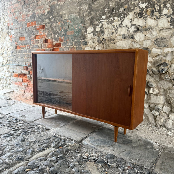 Mid Century Slim Bookcase by Herbert E Gibbs