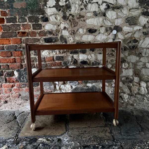 Mid Century Teak Drinks Trolley 1