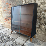 Mid Century Teak & Painted Bookcase Right Square