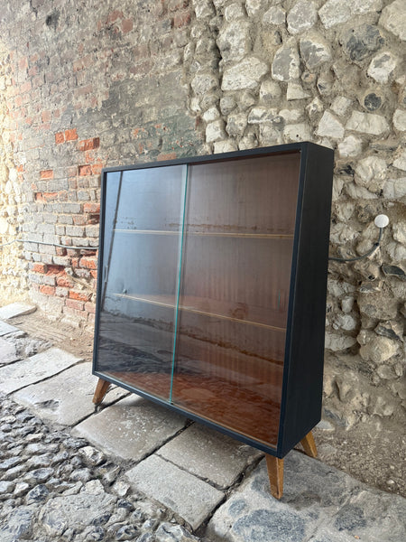 Mid Century Teak & Painted Bookcase Right