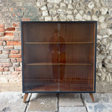 Mid Century Teak & Painted Bookcase