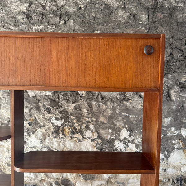 Mid Century Teak Room Divider Close