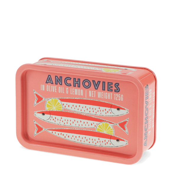Mini Storage Tin With Lid - Anchovies 