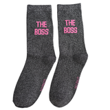 Miss Sparrow London - Glitter Statement Socks - The Boss