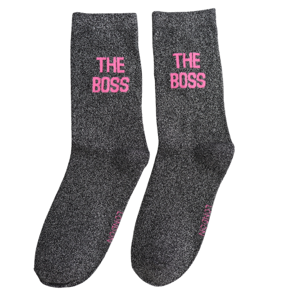 Miss Sparrow London - Glitter Statement Socks - The Boss