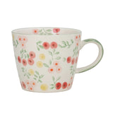 Mug with floral design on a white background