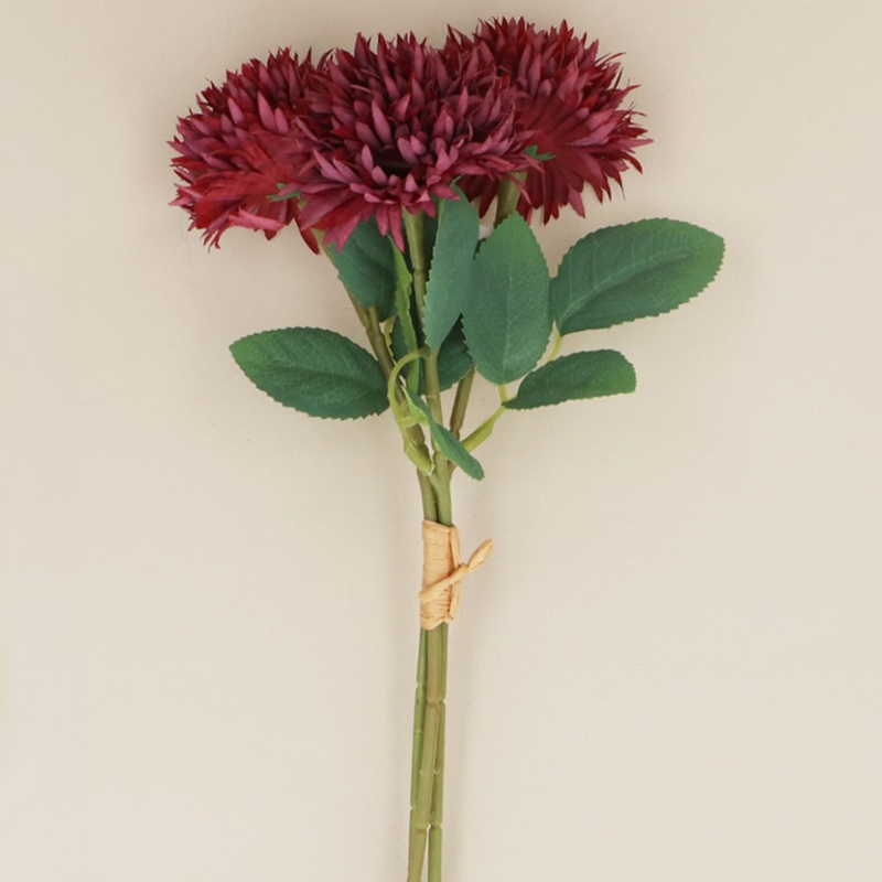 Mulberry Mini Dahlias Bunch of 3 Picks 