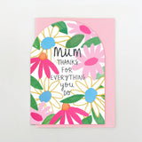 Mum, Thanks For Everything Card