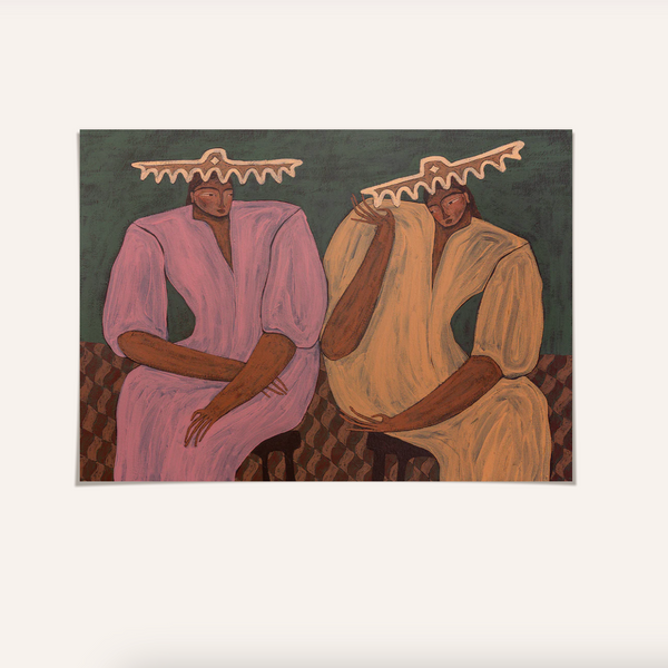 'Murmures' Camille Jouarre Framed Print