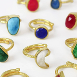My Doris Semi Precious Stone Ring Close Up