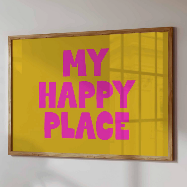 My Happy Place Framed Print