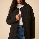 Nobodys Child - Black Reversible Borg Qulited Jacket
