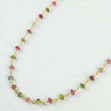 My Doris Multi Tourmaline Stone Chain Necklace