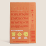 Nasturtium 'Tom Thumb Alaska' Seed Packet back