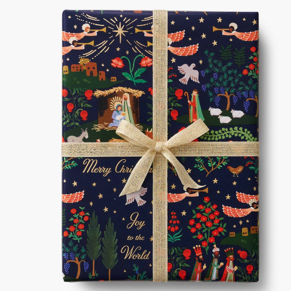 Nativity Scene Wrap Roll - Rifle Paper