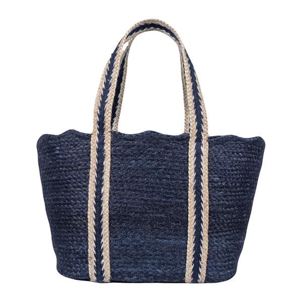 The Braided Rug Company - Navy Scallop Large