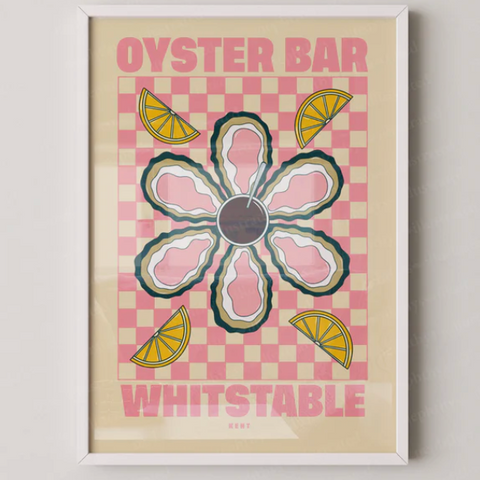 Nephthys Illustrated Oyster Bar Framed Print