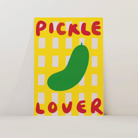 Nephthys Illustrated Pickle Lover Framed Print