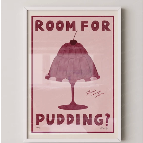 Nephthys Illustrated 'Room For Pudding?' Print