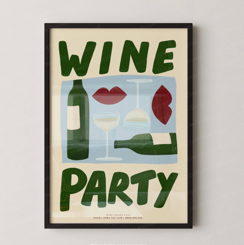 Nephthys Illustrated 'Wince Party' Print