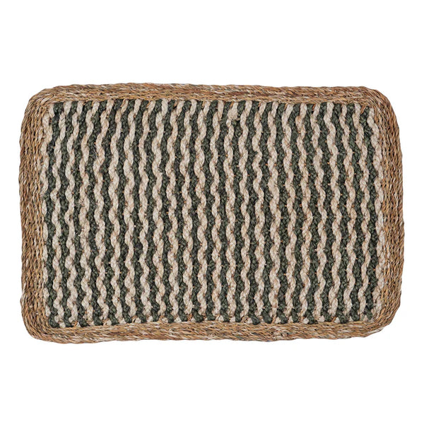 The Braided Rug Company Village Doormat - Olive