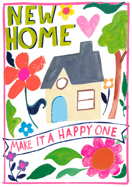 New Home Make It Happy Card - Paper Salad