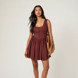 Nobody's Child Brown Cora Mini Dress