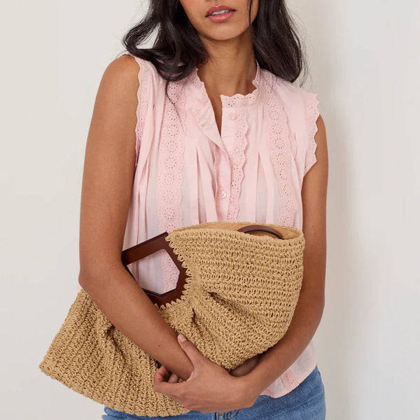 Nobody's Child Eze Light Pink Sleeveless Blouse Bag