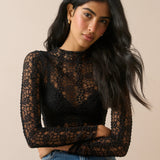 Nobody's Child Grown On Neck Lace Top Black