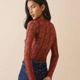 Nobody's Child Grown On Neck Lace Top Ginger