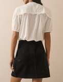 Nobody's Child Russell Black Cord Patch Pocket Mini Skirt Back